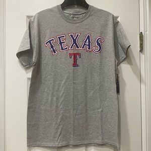 NWT gray Texas Rangers t-shirt size medium